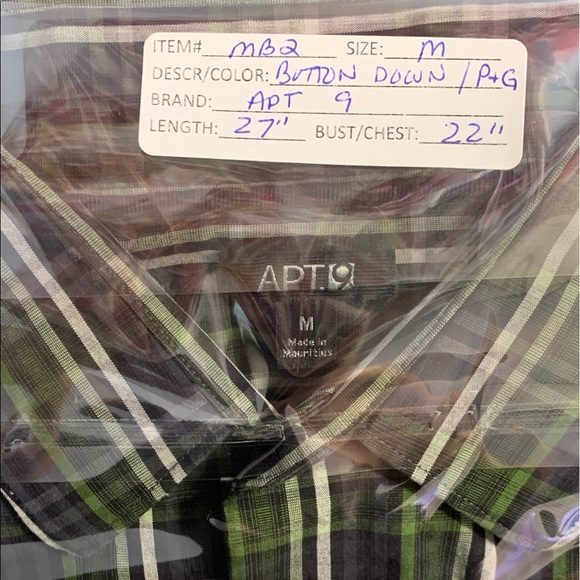 3/$10 🔆 Apt. 9 Plaid Button-Down Long Sleeve - Picture 8 of 8